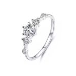 Silberner Verlobungsring, Größe 6