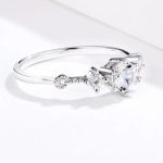 Silberner Verlobungsring, Größe 7