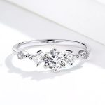 Silberner Verlobungsring, Größe 8