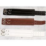 Breites Punk-Armband, Leder, braun, mit Doppelschließe