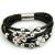  Armband mit Kleeblattmuster, Schwarz