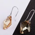  Rautenohrringe, Crystal GSHA, verziert mit Swarovski-Kristallen