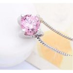 Schmuckset, verziert mit Swarovski-Kristallen, rosa
