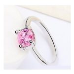 Schmuckset, verziert mit Swarovski-Kristallen, rosa
