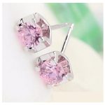 Schmuckset, verziert mit Swarovski-Kristallen, rosa