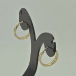 Creolen aus 14-karätigem Gold mit Kristallen