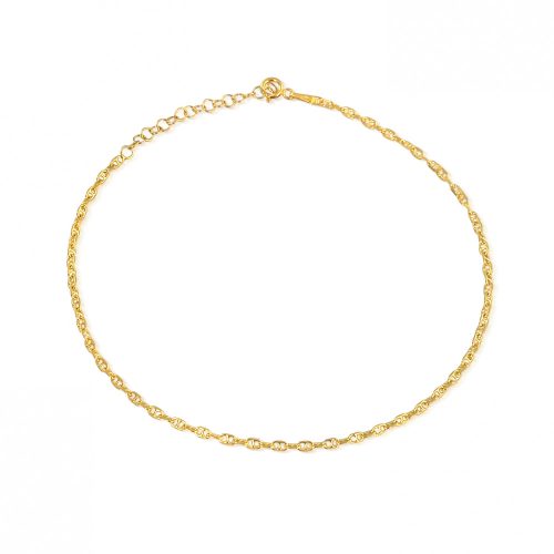 Fußkettchen aus 14-karätigem Gold, Rüstung