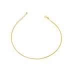 Fußkettchen aus 14-karätigem Gold, venezianischer Würfel