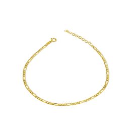 14k Gold Fußkettchen Figaro, 27,5 cm