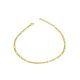 14k Gold Fußkettchen Figaro, 27,5 cm