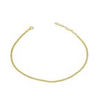 14k Gold Fußkettchen abgeflacht Pancer, 27, cm