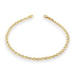 Fußkettchen aus 14-karätigem Gold, Barbara