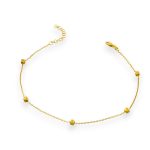 Fußkettchen aus 14-karätigem Gold, Barbara