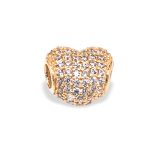 Anhänger aus 14-karätigem Gold, Herz