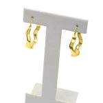 Ohrringe aus 14-karätigem Gold, gewellt