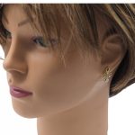 Ohrringe aus 14-karätigem Gold mit Flechtmuster