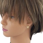 Ohrringe aus 14-karätigem Gold, Schmetterling