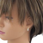 Ohrringe aus 14-karätigem Gold mit Kristallen