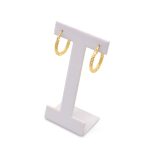 Creolen aus 14-karätigem Gold mit Kerben