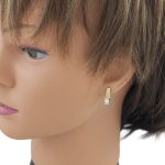 Trapezförmige Ohrringe aus 14-karätigem Gold