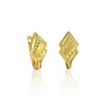Ohrringe aus 14-karätigem Gold in Form einer Raute