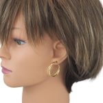 Creolen aus 14-karätigem Gold, 30 mm Durchmesser