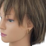 Creolen aus 14-karätigem Gold, sechseckig