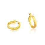 Creolen aus 14-karätigem Gold, gedreht