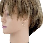 Ohrringe aus 14-karätigem Gold, gedrehter Ring, 19 mm