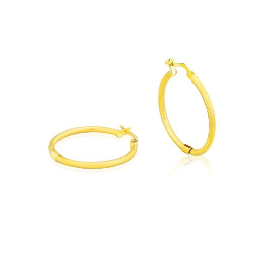 Creolen aus 14-karätigem Gold, 31 mm