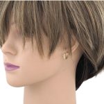 Ohrringe aus 14k Gold mit Kristallen, 12 mm