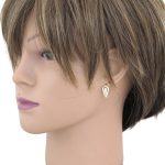 Ohrringe aus 14k Gold mit Kristallen in der Mitte