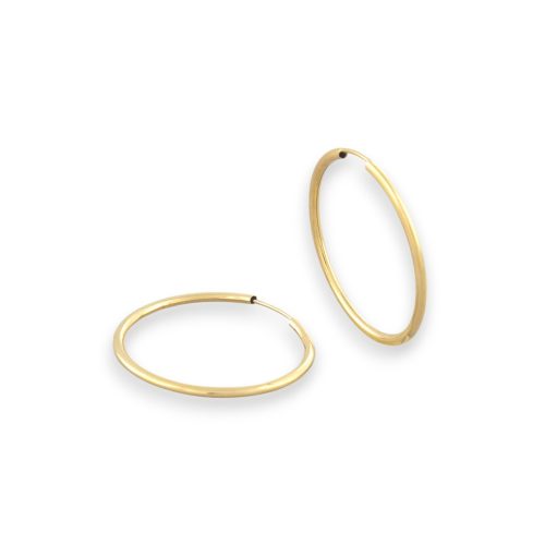 14k Gold Ohrringe im modernen Stil mit Kristallverzierung