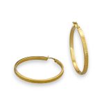 14k Gold Ohrringe im modernen Stil mit Kristallverzierung