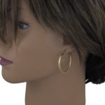 14k Gold Ohrringe im modernen Stil mit Kristallverzierung