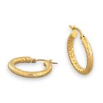 14k Gold Ohrringe im modernen Stil mit Kristallverzierung