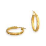 14k Gold Ohrringe im modernen Stil mit Kristallverzierung