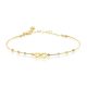 Armband aus 14-karätigem Gold mit dem Unendlichkeitszeichen
