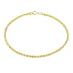 Armband aus 14-karätigem Gold mit geflochtenem Waless-Muster