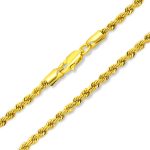 Armband aus 14-karätigem Gold mit geflochtenem Waless-Muster, 17,5 cm