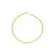 Armband aus 14-karätigem Gold, Figaro, 19 cm