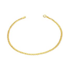 Armband aus 14-karätigem Gold, Mona Lisa, 20,5 cm