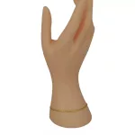 Armband aus 14-karätigem Gold, Figaro, 17,5 cm