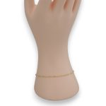 Armband aus 14-karätigem Gold, Singapur, 19 cm