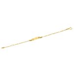 14k Goldarmband für Kinder, gravierbar, 15 cm