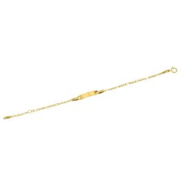 14k Goldarmband für Kinder, gravierbar, 15 cm