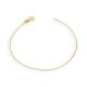 Armband aus 14-karätigem Gold mit klassischem Muster, abgeflachte Schale, 18 cm