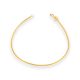 Armband aus 14-karätigem Gold mit klassischem Muster, abgeflachte Schale, 18 cm