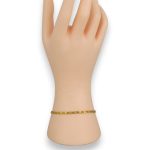 Armband aus 14-karätigem Gold, Figaro, 19 cm