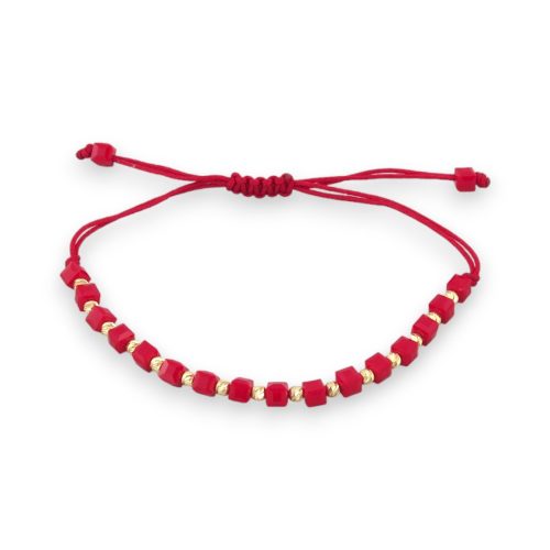 Uhrenarmband aus 14-karätigem Gold mit Perlen